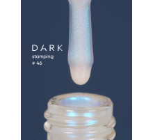 Varnish for stamping DARK No. 46 blue chameleon, 10 ml
