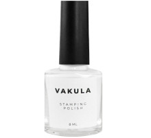 Лак для стемпинга Vakula №01, белый, 8 мл