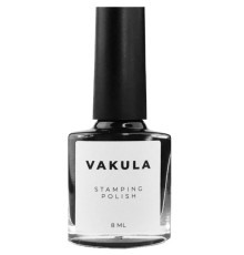 Лак для стемпінгу Vakula №02, чорний, 8 мл