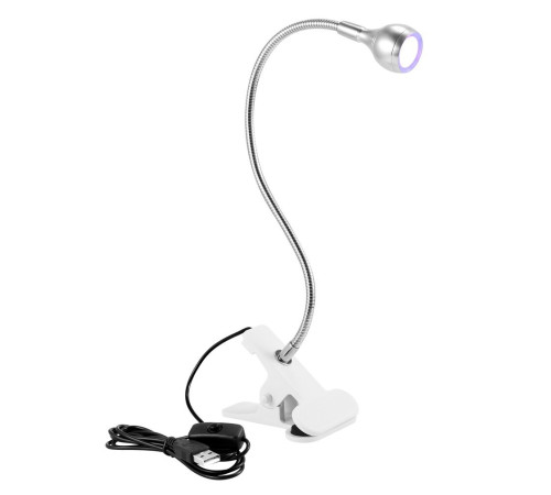 Лампа UV LED гнучка на прищіпці USB 3 Вт