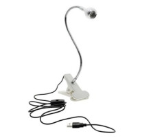 The UV LED lamp is flexible on a USB 3 W clip