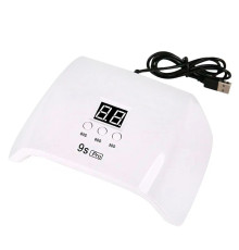 Лампа для манікюру SUN 9S Pro UV LED, рожева