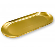 Лоток металевий GOLD овальний 22,5х9х0,5 см
