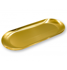 Лоток металевий GOLD овальний 22,5х9х0,5 см