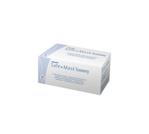 Маска захисна для обличчя Medicom 3-х шарова 1 шт