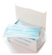 Маска захисна тришарова блакитна Medicom, 50 шт