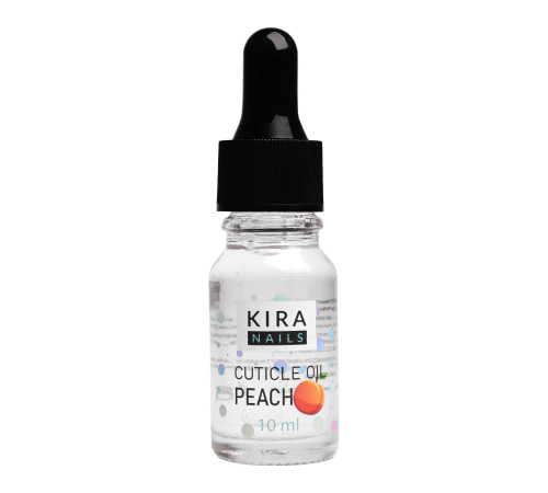Олійка для кутикули Kira Nails Cuticle Oil Peach персик, 10 мл