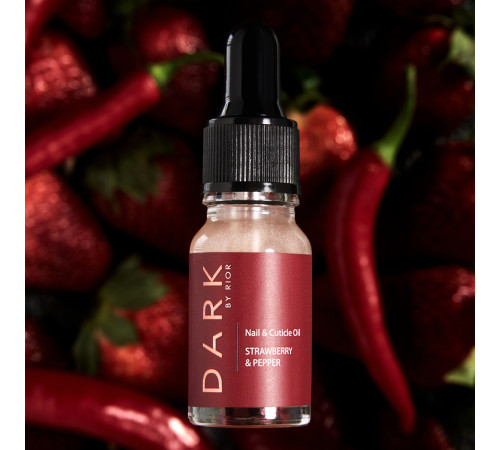 Dry cuticle oil DARK Strawberry pepper, 10 ml