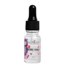 Dry cuticle oil Komilfo Filters nails, with shimmer, 10 ml