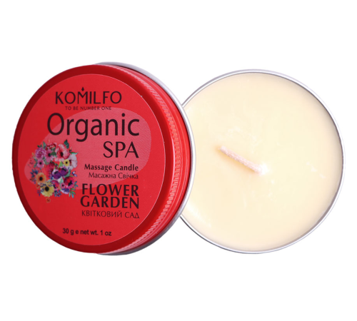 Масажна свічка Komilfo Massage Candle Flower Garden 30 г