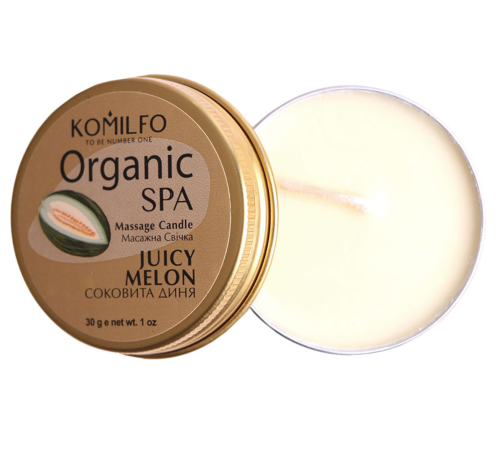Масажна свічка Komilfo Massage Candle  Juicy Melon 30 г