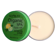 Масажна свічка Komilfo Massage Candle Lemon Lime 30 г