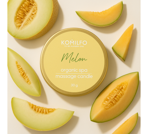 Komilfo Massage Candle Melon, 30 g