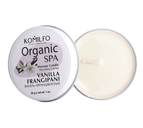 Масажна свічка Komilfo Massage Candle Vanilla Frangipani 30 г