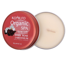 Massage candle Komilfo Massage Dark Rose Labdanum, 30 g