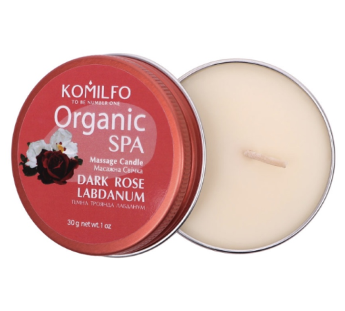 Масажна свічка Komilfo Massage Dark Rose Labdanum, 30 г