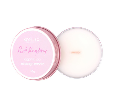 Масажна свічка Komilfo Massage Pink Raspberries, 30 г