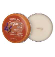 Масажна свічка Komilfo Massage Violet Orris Sandalwood, 30 г