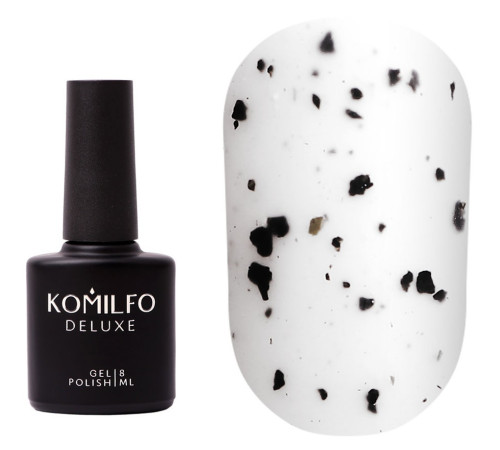 Матовий закріплювач Komilfo No Wipe Matte Spotty Top, без липкого шару, з рваною крихтою, 8 мл