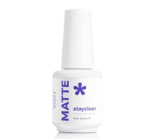 Матовий топ для нігтів Easy StayClean Matte Top, матовий, 15 мл