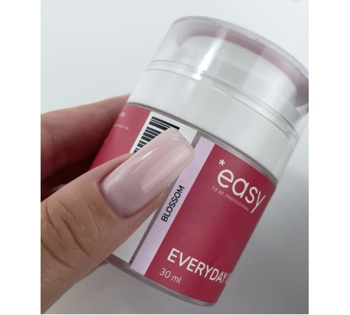Моделюючий гель для нігтів Easy Everyday gel Blossom, рожевий нюд, 30 мл