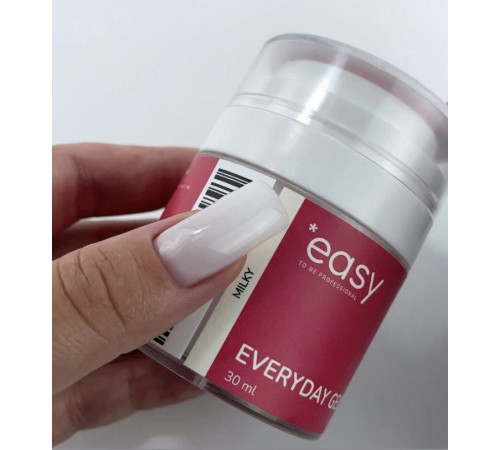 Моделюючий гель для нігтів Easy Everyday gel Milky, молочний, 30 мл