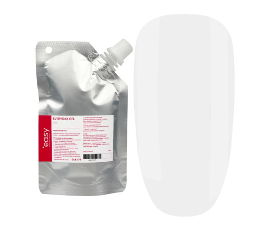 Моделюючий гель для нігтів Easy Everyday gel Milky, молочний, 90 мл