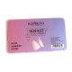 М`які форми для нарощування нігтів Komilfo SoFast Nail Forms Nude Almond Short, мигдаль, 300 шт