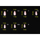 М`які форми для нарощування нігтів Komilfo SoFast Nail Forms Nude Almond Short, мигдаль, 300 шт