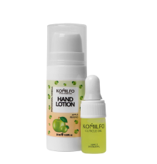 Набір Komilfo Gift Hand Lotion Apple, 10 мл та олійка для кутикули, 2 мл