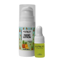 Набір Komilfo Gift Hand Lotion Pineapple, 10 мл та олійка для кутикули, 2 мл