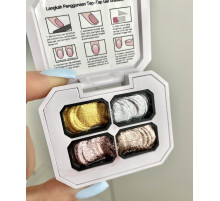 Global gel paint set, with glitter, 4 colors