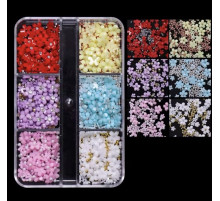 Nail decoration set Mix Flowers