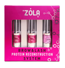 Набір для ламінування брів та вій ZOLA brow&lash Protein Reconstruction system