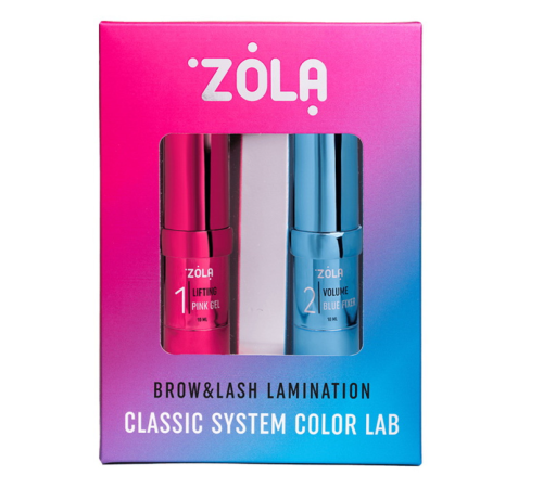 Набір для ламінування брів та вій ZOLA Color Lab brow&lash lamination Classic system