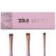 Набір пензлів для брів ZOLA Magic Brow Brushes, світло-рожеві, 3 шт