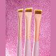 Набір пензлів для брів ZOLA Magic Brow Brushes, світло-рожеві, 3 шт