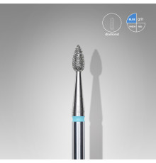 A set of bits of cutters with diamond dusting Staleks drop blue 2.5 mm 6 pcs