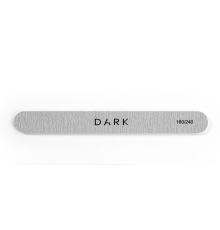 Набір пилочок DARK овал на піні сірий 180/240, 25 шт