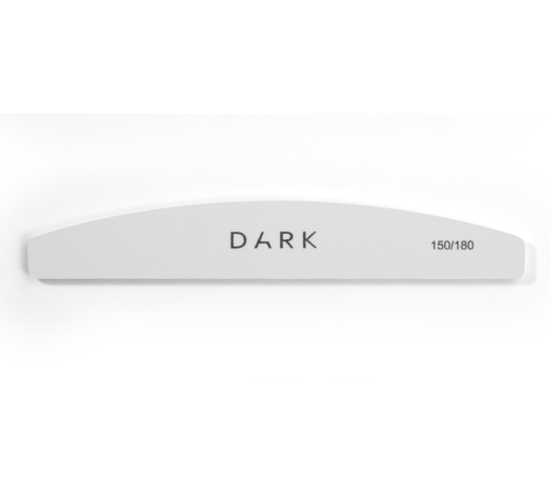Набір пилочок DARK напівколо на піні білий 150/180, 25 шт