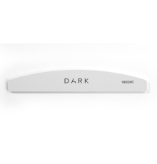 Набір пилочок DARK напівколо на піні білий 180/240, 25 шт