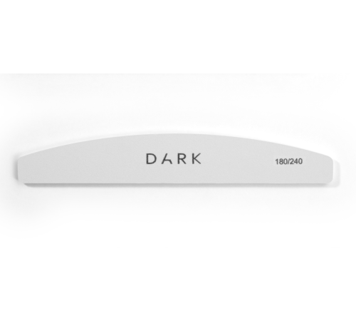 Набір пилочок DARK напівколо на піні білий 180/240, 25 шт