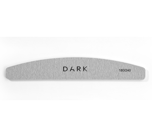 Набір пилочок DARK напівколо на піні сірий 180/240, 25 шт
