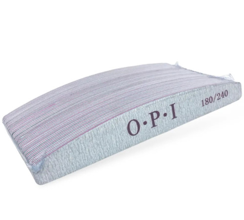 Набір пилок для нігтів OPI 180/240 півмісяць, 25 шт