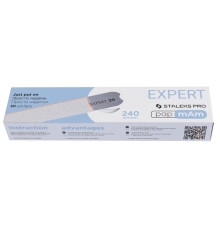 A set of replacement file-cases Staleks for a straight saw White EXPERT 22 240 grit PAP-MAM 50 pcs