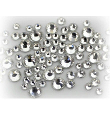 A set of white Swarovski rhinestones of various sizes