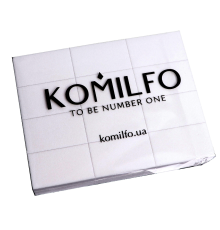 Набір шліфувальників для нігтів Komilfo 50/30/12 мм білий 120/120 24 шт