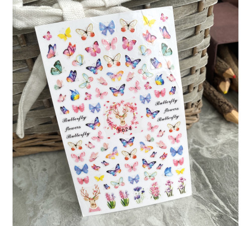 CA 479 butterfly design stickers