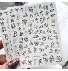CA 509 face design stickers