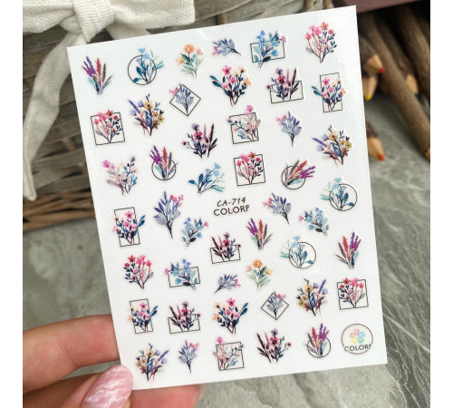 Design stickers CA 714, flowers